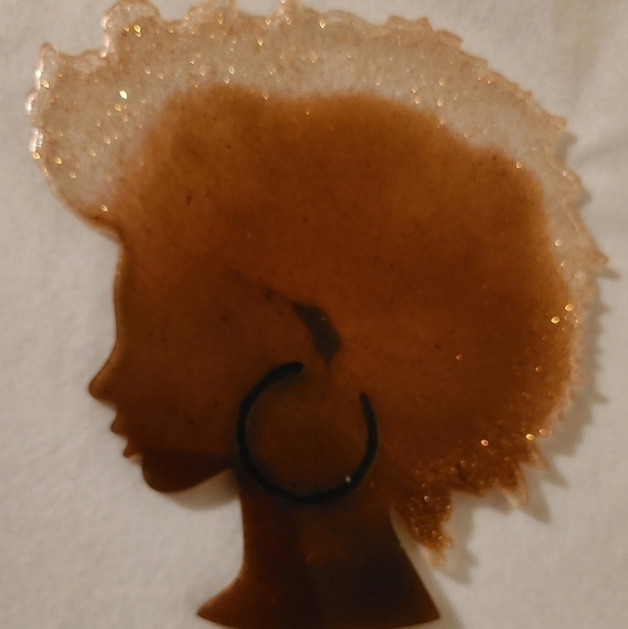 AFRO Girl Tray and Coaster - Picture 4 of 4